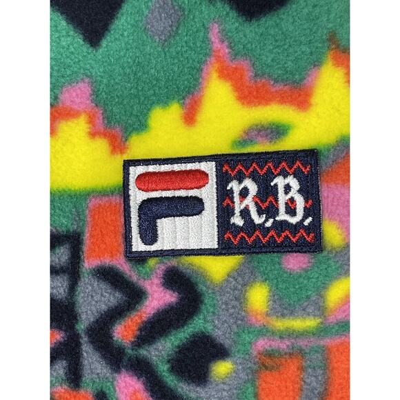 Fila x Rowing Blazers Pants Men Medium Multicolor Polar Fleece Sweatpants Adult - Picture 4 of 15